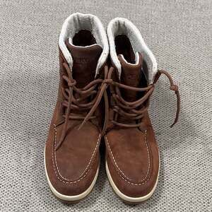 Sperry Women's STS82185 Syren Keel Leather Faux Fur Lined Duck Boots